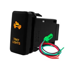 Amber Led Light 12V Car Push Button Switch Winch A/C ON OFF For Toyota 4Runner Tacoma Land Cruiser Reiz Hilux Prado FJ Cruiser