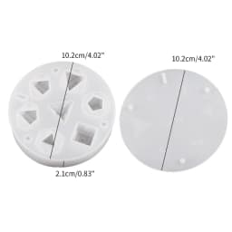 7 Shapes Dices Fillet Square Triangle Dices Mold Dices Digital Game Silicone Mould Crystal Epoxy Resin Mold Kit Art