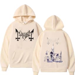 Mayhem De Mysteriis Dom Sathanas Graphic Pullover Men Women Fashion Death Black Metal Rock Band Hoodie Male Classic Sweatshirt