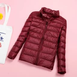 Light Down Jacket Women Inner Cloth Autumn Winter Slim Short Stand hooded Warm White Duck Down Coat Women Outerwear Plus Size