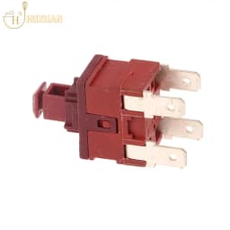 Power Switch Push Button KAN-L5 P12-2 Switch 8A 250VAC 2/4pin Self-locking for Water Heater Vacuum Cleaner