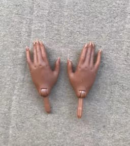Original Doll Hands Shoes Boots Earrings Decors Doll Replacement White Beige Brown Hands Colorful Doll Accessories