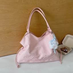 Y2k Fashion Letter Printing Pattern Shoulder Bag for Women 2026 Sweet Girls Vintage Casual Tote Bag Handbags Large Capacity Bag