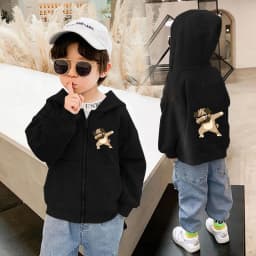 Dabbing Astronaut Jacket Boys Cotton Zipper Hooded Thin Coat Sports Spring Autumn Casual Cardigan Outerwear