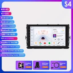 Hizpo 7862 Car Radio Android Auto For VW Volkswagen MQB Polo Plus/T-Cross/Zoals T-Kruis/T- Roc Carplay Multimedia Player Stereo