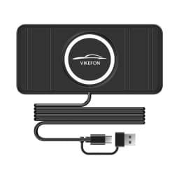 Wireless Charger Car Silicone Pad Stand For iPhone 17 16 14 13 12 Xiaomi Samsung Huawei Mobile Phone Fast Car Wireless Charging