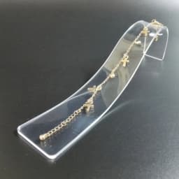 Versatile Bracelet Display Stand Portable Curved Shaped Necklace Organizer Acrylic Handchain Stand Jewellery Organizer