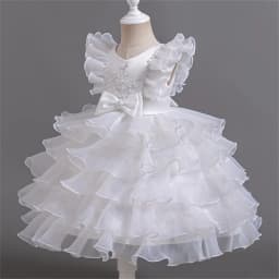 3-10 Years Children Boutique Dinner Party Formal Dress Princess Pink Elegant Glitter Ball Gown Baby Girls Birthday Party Dresses