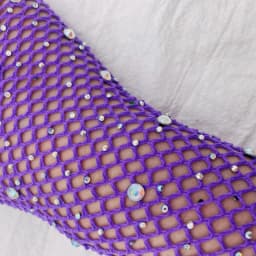 Women Sexy Fishnet Shiny Transparent Pole Dancing Stretch Long Fingerless Gloves Stage Performance Cosplay Mesh Personality