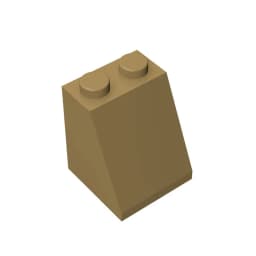 Gobricks GDS-620 ROOF TILE 2X2X2/65 DEG. compatible with lego 3678 children's DIY Educational Building Blocks