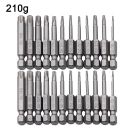 12pc Hollow Plum Blossom Screwdriver Head 50mm Long S2 Hexagonal Handle Screwdriver Screwdriver Bit Electric Tool Drill Set