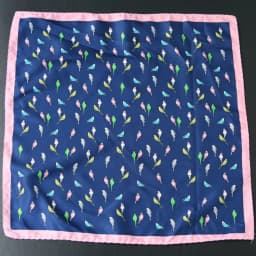 32cm Fashion Mens Oversized Polka Dot Pocket Square Elegant Silky Floral Navy Blue Handkerchief Wedding Tuxedo Accessories Hanky