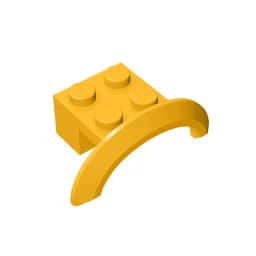 Gobricks 10Pcs MOC Parts 98282 28579 Wheel Arch Mudguard 4 x 2 1/2 x 1 Compatible Bricks Assmble Building Blocks Particle Toy
