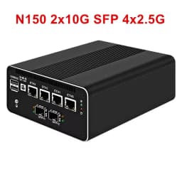 Topton Solid Firewall Mini PC 2x 10G SFP+ 4x/8x 2.5G LANs Twin Lake Intel N150 DDR5 NVMe Proxmox pfSense Network Homelab Server