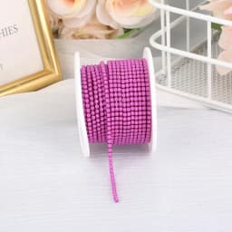 RESEN New Arrival 2mm Rhinestone Cup Chain with Colorful Bottom Sew On Stone Chain Trim Glue On Acrylic Rhinestone Banding Trim