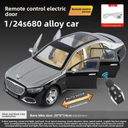 1:24 RC Auto Door S680 Alloy Car Model Sound Light Toy Diecast Alloy Car Model Collectible Gift