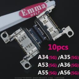 10Pcs Original Charging Port For Samsung S26 S25 S24 23 Ultra S22 S21 Plus S25 FE A34 A52 A53 A54 A56 Charger Connector Dock