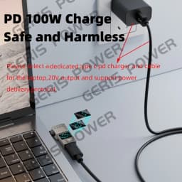 100W Type C Fast Charging Adapter Connector Dc Plug USB C to Universal Laptop Charger Converter for Lenovo Hp Dell Asus Acer
