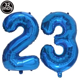 Blue Large Numbers Balloon 32 Inch 0 1 2 3 4 5 6 7 8 9 Birthday Digit Bachelorette Balloons Figure Golob Party Ballon Decoration