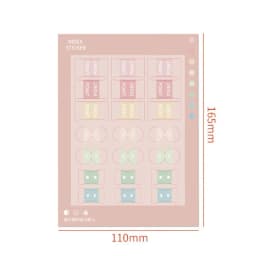 8 Sheets Morandi Color Index Stickers Self Adhesive Categorized Label Tag Marker Paper for Diary Agenda Planner Writable Sticker