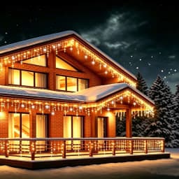 Christmas Decorations 2026 Festoon Led Fairy Lights Starry Style Outdoor(Warm White+Cool White Strobe) 28M(W)*0.4/0.5/0.6M(H)