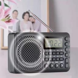 Full Band Radio with LED Screen Display Portable FM/AM/SW Receiver MP3 Music Player for Home Outdoor Gifts for Seniors Elderly