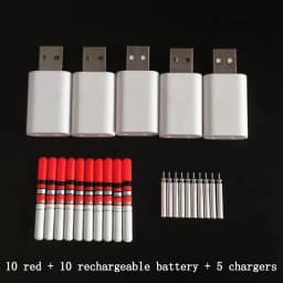 10pcs Light Sticks Green/Red Work with CR322 Battery Waterproof LED Lamp Lightstick Luminous Night Fishing Tackle Accessory J466