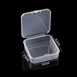 Transparent Plastic Storage Jewelry Box Compartment Adjustable Container For Beads Earring Box For Jewelry Rectangle Case
