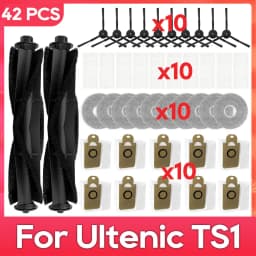 Compatible with Ultenic TS1 Parts Accessories Main Side Brush Filter Mop Dust Bag Robot Vacuum Cleaner Kits