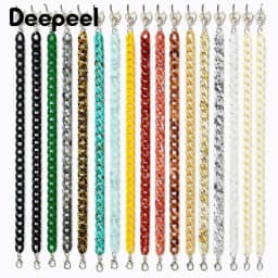 1/2Pcs Deepeel 60cm Acrylic Bag Strap Handbag Resin Chain Detachable Lobster Clasps for Purse Handle DIY Making Accessories