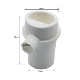 Quart Crucible for Centrifugal Casting Machine High Temp Dental Laptop Investment Casting Tools Jewelry Making Pouring Spout