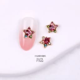 10pcs Nail Art Alloy Rhinestones Decorations Moon Magic Wand Various Shape Nail Charms Jewelry Luxury Shiny Strass Accessories