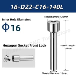 Saw Milling Cutter Slitting Saw Arbor Blade Holder CNC Slotting Machining Metal Cutting Tool Front Rear Lock 5 6 8 10 13mm