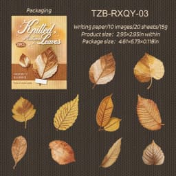 JIANWU Vintage Autumn Leaves Maple Leaf Landscape Material Collage Scrapbooking PET Sticker Creative DIY Journal Stationery