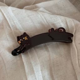 1pc Korean version of patch cat hair clip, women's back of the head vertical clip, ponytail hair clip, banana clip
