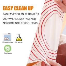 Lager Silicone Baking Mat Extra Thick Non Stick Baking Mat with Measurement Kitchen Fondant Dough Rolling Mat Oven Liner