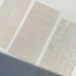 5 Sheets Shiny Laser Film Card Sticker Creative DIY Journal Scrapbooking Decoration Kawaii Stationery Collage Phone Stickers