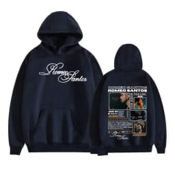 Rapper Romeo Santos The King Tormula Tour 2025 Graphic Hooded Sweatshirts for Men Women Fashion Hip Hop Streetwear Pullover Tops