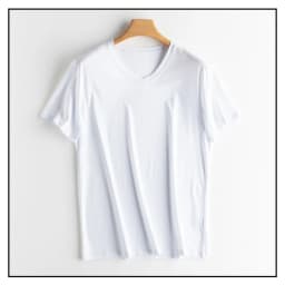 SuyaDream Mens Solid Tee Cotton Silk Blend Plain O Neck Short Sleeved Cozy T Shirts 2026 Summer Simple Chic Top White Black