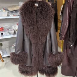 YOLOAgain Mongolia Sheep Fur Jacket Women Real Leather Coat Suede Jacket