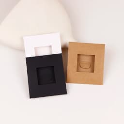 25/50Pcs Ready-made Craft Paper Foldable Hollow Envelope For Necklace Earrings Jewelry Display Cards DIY Packaging Accessories