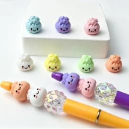 20pcs New 3D Silicone Beads Mini Focus Beads For Pens Food Grade Silicone Teether Beads DIY Jewelry Pacifier Chain Accessories