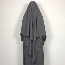 New One Layer Jazz Crepe Diamond Khimar High Quality Muslim EID Ramadan Islamic Clothing Tie Back Prayer Hijab Dropshipping