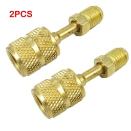 2pcs R410A Adapter 5/16 inches SAE Female to 1/4 inches SAE Male Flare for Air Conditioners HVAC