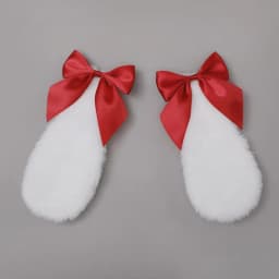 Adorable Plush Bunny Ears Hairpin Soft Cute Design Rabbit Hairclips Droopy Rabbit Lolita Hairclips Costume Parties Accessory