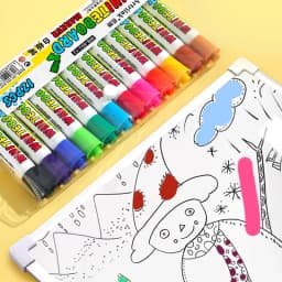 12 Colour Whiteboard Marker Set,Erasable, Refillable,Safety,Non-Toxic,High Capacity,Office,Conferencing,Educational Items