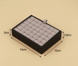 Jewelry Storage Box Gem Box V Groove Diamond Ring Face Bare Stone Color Treasure Bare Diamond Box Counter Sample Display Props