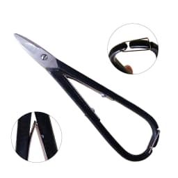 British Blue & Black Handle Jewelry Shears - Flat Stainless Steel Cutting Pliers for Gold & Silver Crafting (Sizes 7# & 8#)