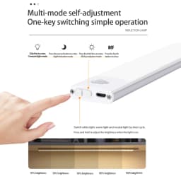 Wireless LED Night Light With Motion Sensor Kitchen Closet Corridor Lamp USB Charging Ultra Thin Magnetic Smart Lights