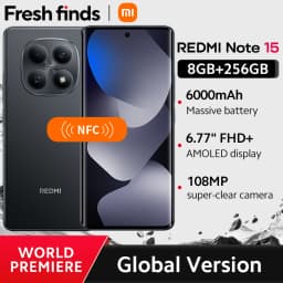 【World Premiere】Global Version Xiaomi Redmi Note 15 MTK Helio G100-Ultra Smartphone 6.77" AMOLED display 108MP camera 6000mAh